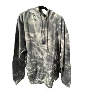 NWT Brisco Brands Black Tie-Dye Unisex Sweatshirt/Hoodie Men’s Size XL